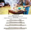 4 Stück 36 Zoll Edelstahl Windschutz Edelstahl Windschutz Schild Flache Grillplatte