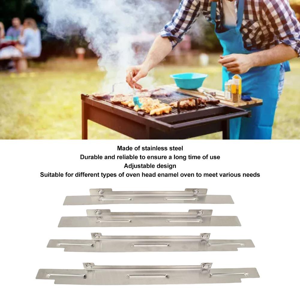 4 Stück 36 Zoll Edelstahl Windschutz Edelstahl Windschutz Schild Flache Grillplatte