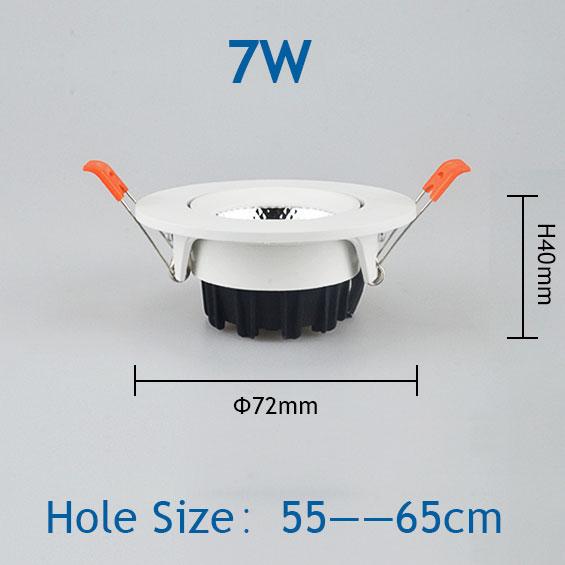 5W 7W 9W 12W 15W 18W Led Downlight Indoor COB Led Ceiling Lamp Bulb Spotlight Cob Showcase Spotlight