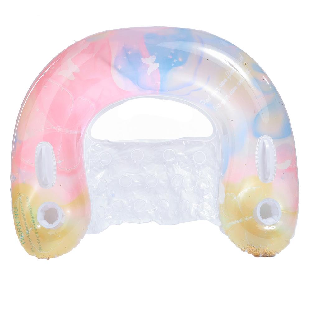 New Style Daisy Stripe Inflatable Pool Float Lounger