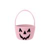 Halloween Storage Basket Handheld Candy Bag with Pumpkin Face Print for Snacks Treats and Decorative Use for Parties Events