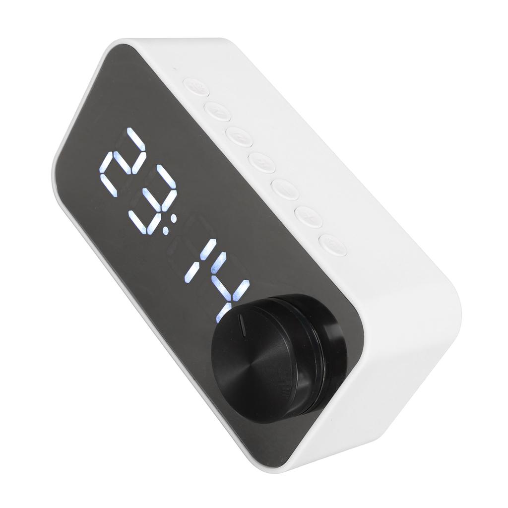 Wireless Speaker Multifunction Noise Cancelling Temperature Display Voice Broadcast FM Radio Mirror Alarm Clock