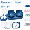 Food and Bowl, Multi-Use Pet Feeding Dish and Drinking Bowl for Cats and Small