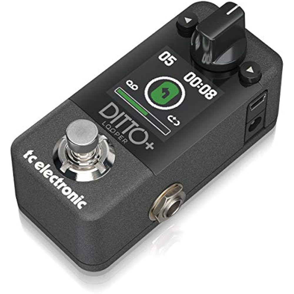 TC Electronic Compact Looper Pedals, 99 Slots, 60 Minute Loop Time, Color Display, Extended Loop ...