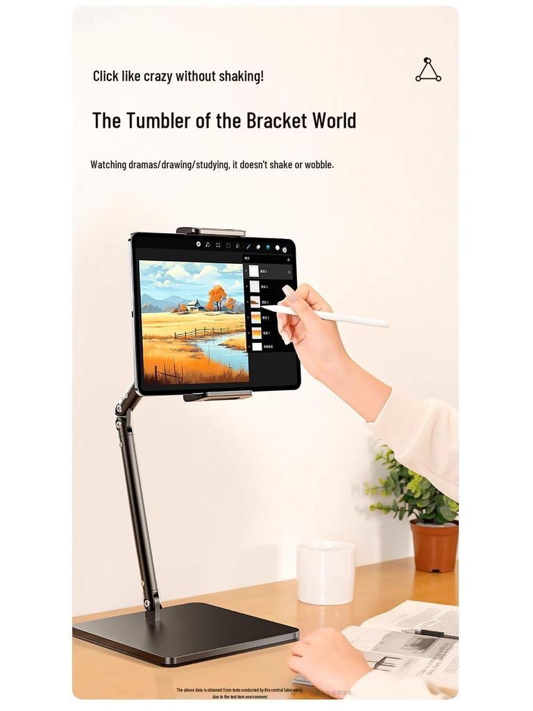 Adjustable Multifunctional Stand for Mobile, Tablet, and Desktop - Ideal for Overhead Shots, Live Video, and Selfies