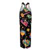Damen Overalls Print Vintage Jumpsuit (Nicht verstellbare Träger)