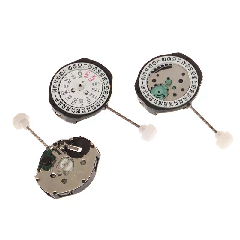 SL25/SL28/SL68 Quartz Watch Movement Replacement 3 Hands Bilingual Dual Calendar Watch Repair Accessories For Watchmaker