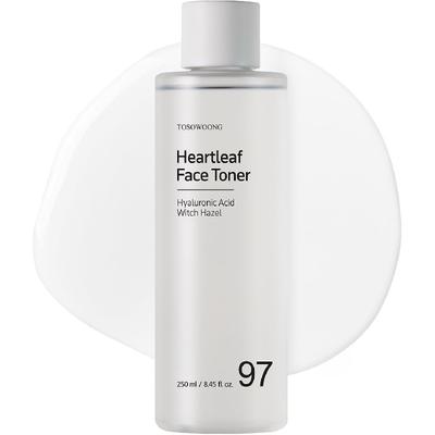 Tosowoong Heartleaf Ansiktsvatten 250ml | Ultrahög 970 200ppm Hjärtbladsvatten, Centella, Hyaluronsyra & Trollhasselblandning