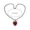 Chic Clavicle Chain Stylish Love Shape Collar Chain Thorn Heart Pendant Necklace for Women Girls Jewelry Ornament