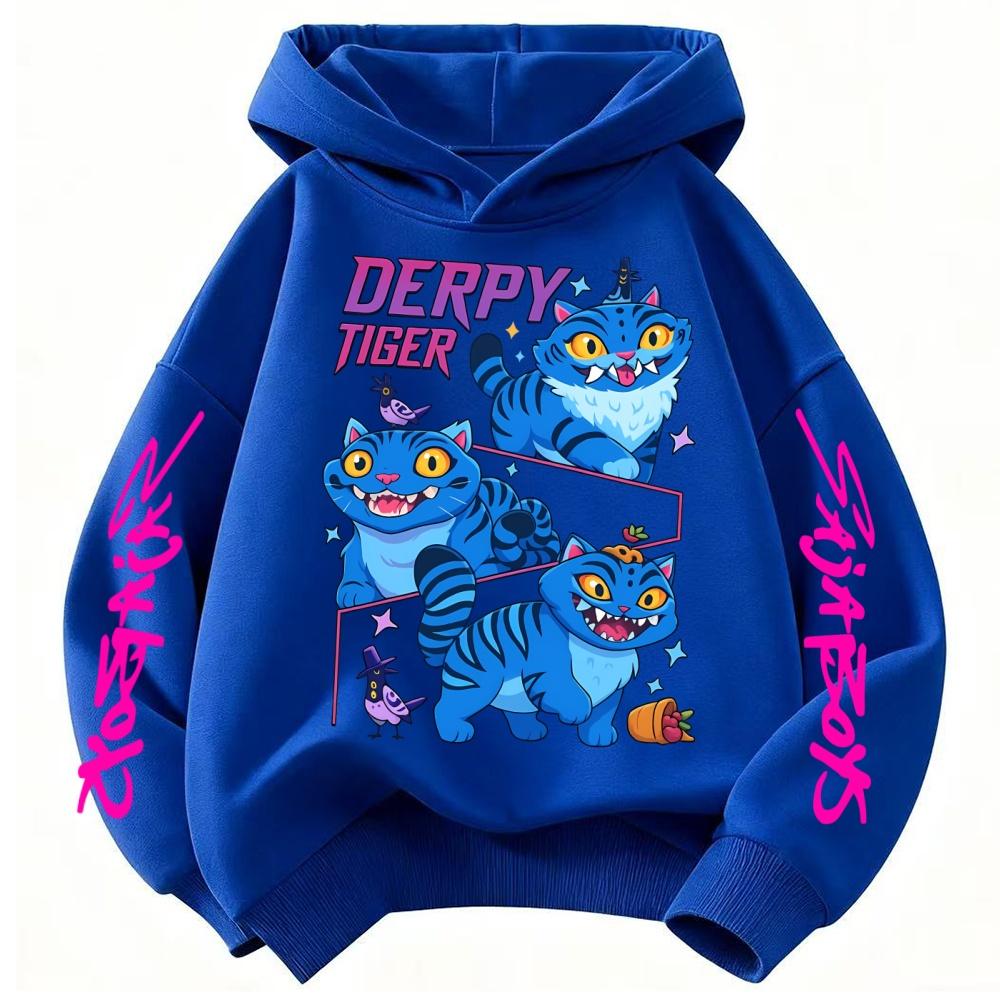 Kpop Demon Hunter Mikiny pro dívky Kawaii Letter Mikina Topy Dětské Podzimní Zimní Dlouhý Rukáv Svetr Dětské Oblečení Dárek