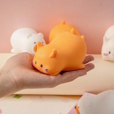 Cartoon-Bär Knetspielzeug Stressabbau Langsam aufsteigendes Katzen-Sensorikspielzeug Weicher Stressball Dehnbares Tier-Quetsch-Fidget-Spielzeug