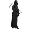 Halloween Copii Copii Costum Reaper Ochi Roșii Înfricoșător Seceră Fantomă Mesager Întunecat Set Costum Fantomă