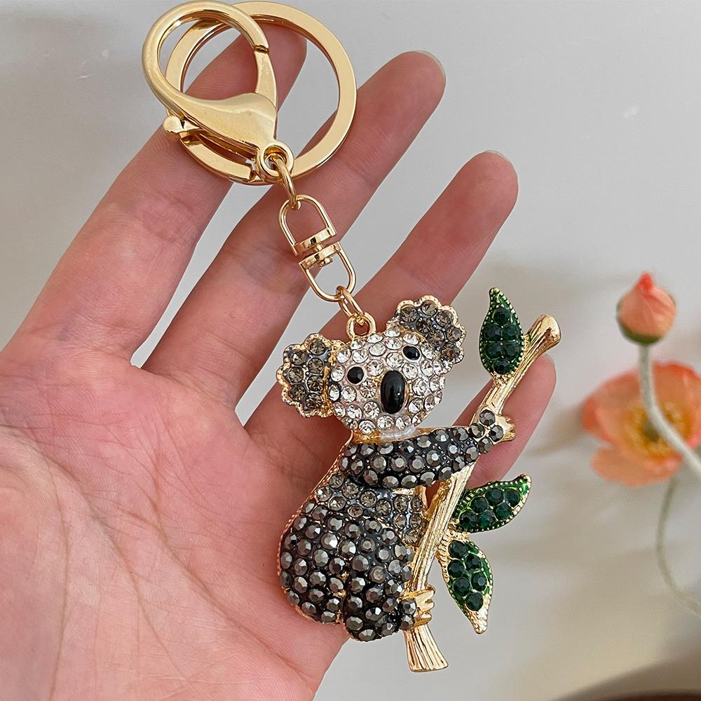 NEW Koala Bear Crystal Rhinestone Pendant Women's Ornament Souvenir Bag Charm