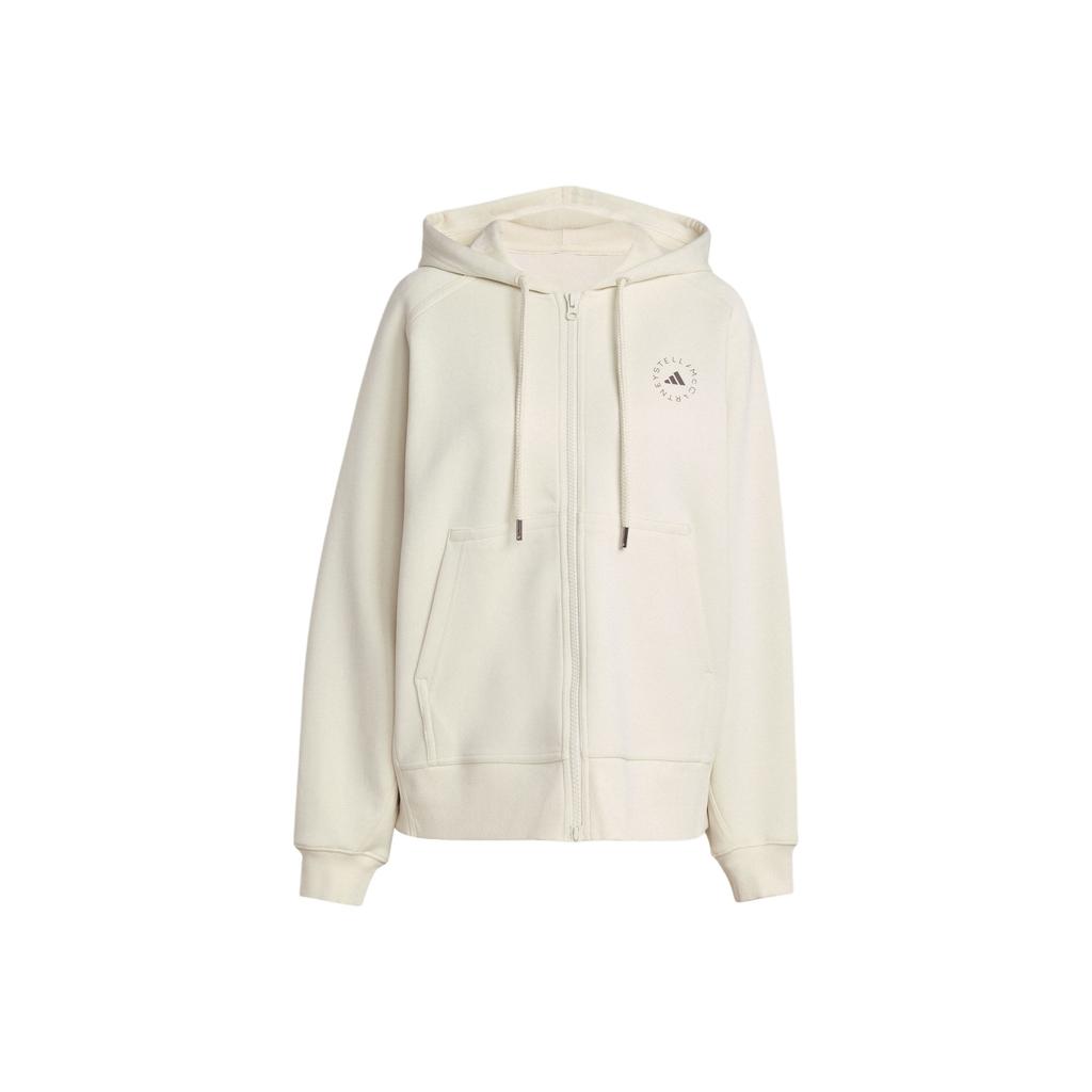 Adidas Stella McCartney Full-Zip Hoodie Sports Loose Fit Raglan Long Sleeve Jacket Women Jackets JX6769