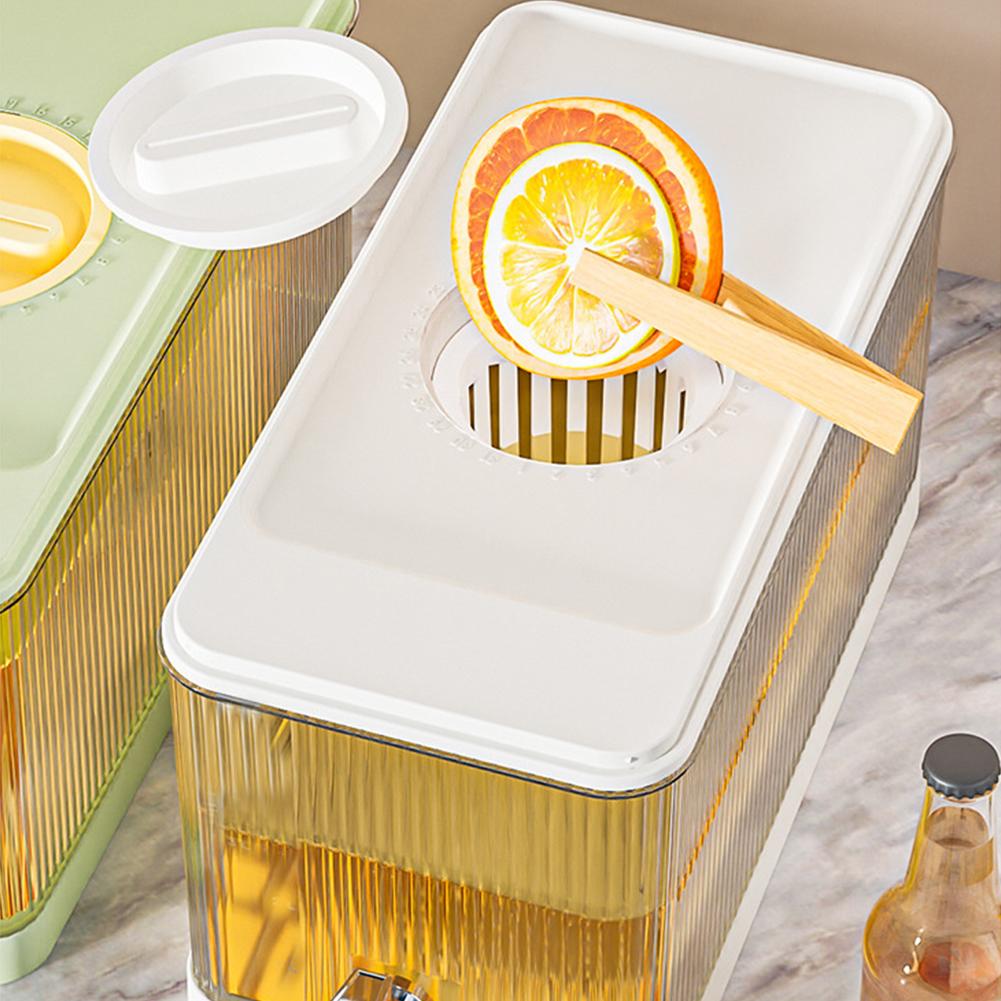 1.2 Gallon Beverage Liquid Drink Container with Spigot Refrigerator Iced Juice Lemonade Dispenser with Lid for Party Bar Wedding