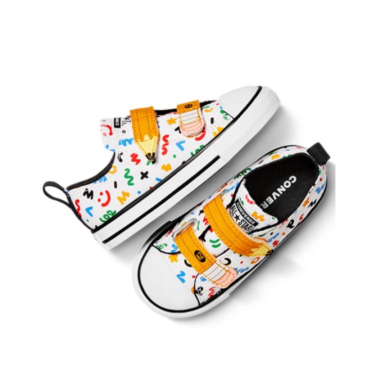 COnverse Kids Easy On Doodle White A07219c