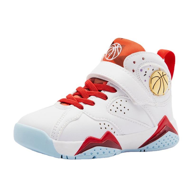 

Баскетбольная обувь для мальчиков Новая кожаная обувь из микрофибры Тренировочная обувь для мальчиков Легкие ножки с крючком и петлей Осенние / зимние кроссовки для девочек