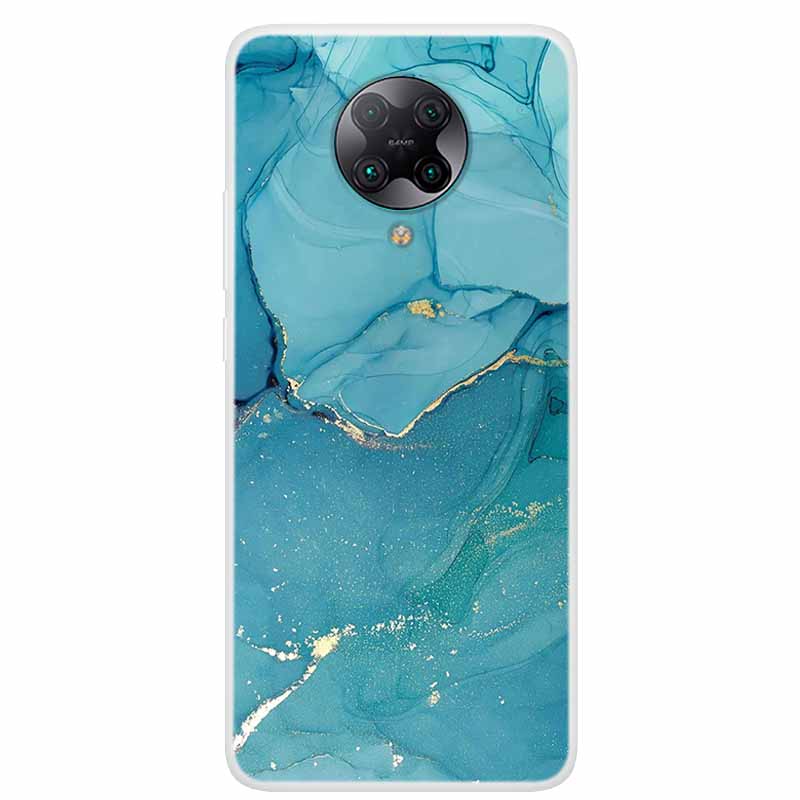 For Poco F2 Pro Case 6.67'' Clear Marble Soft TPU PocoF2 Pro F 2 F2Pro Phone Cover For Xiaomi Poco F2 Pro Shells Cartoon Fundas