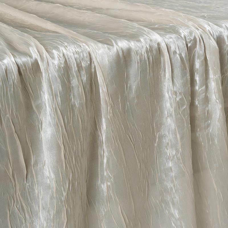 

Creative Water Ripple Crepe Irregular Folding Wave Texture Mesh for DIY Sewing Skirt Clothing Designer Fabric 100/300/500cm 100x115cm