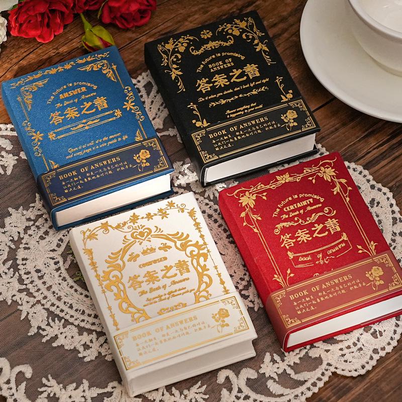 Magisches Antwortbuch: A7 Stoffeinband, Zweisprachig, Prophezeiungs- & Kulturelles Kreativ-Notizbuch inspiriert von Douyin