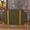 Valigia baule in pelle stile europeo vintage e organizer per la casa