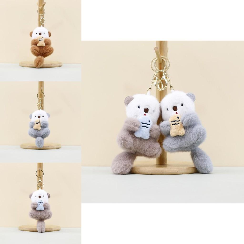 Adorable Cute Beaver Plush Toy Keychain Hangtag Doll Soft Pp Cotton Accessory