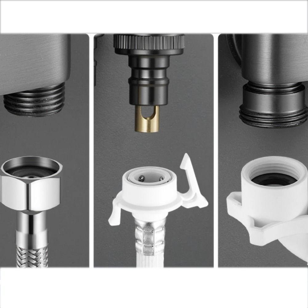 Automatic Water Stop Faucet Water Stop Valve Dual Control Toilet Triangle Valve  Laundry Room