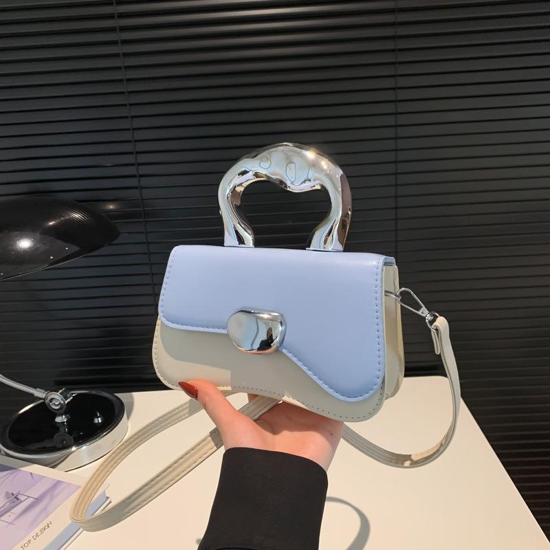 Tasche Damen neu Nischendesign charakteristisch modisch kontrastierend Handtasche trendig exquisit Schulter Umhängetasche
