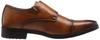 San-A Plus 2755 Men's Double Monk Business Shoes with Air Circulation Sole, Camel, Size 25.5cm