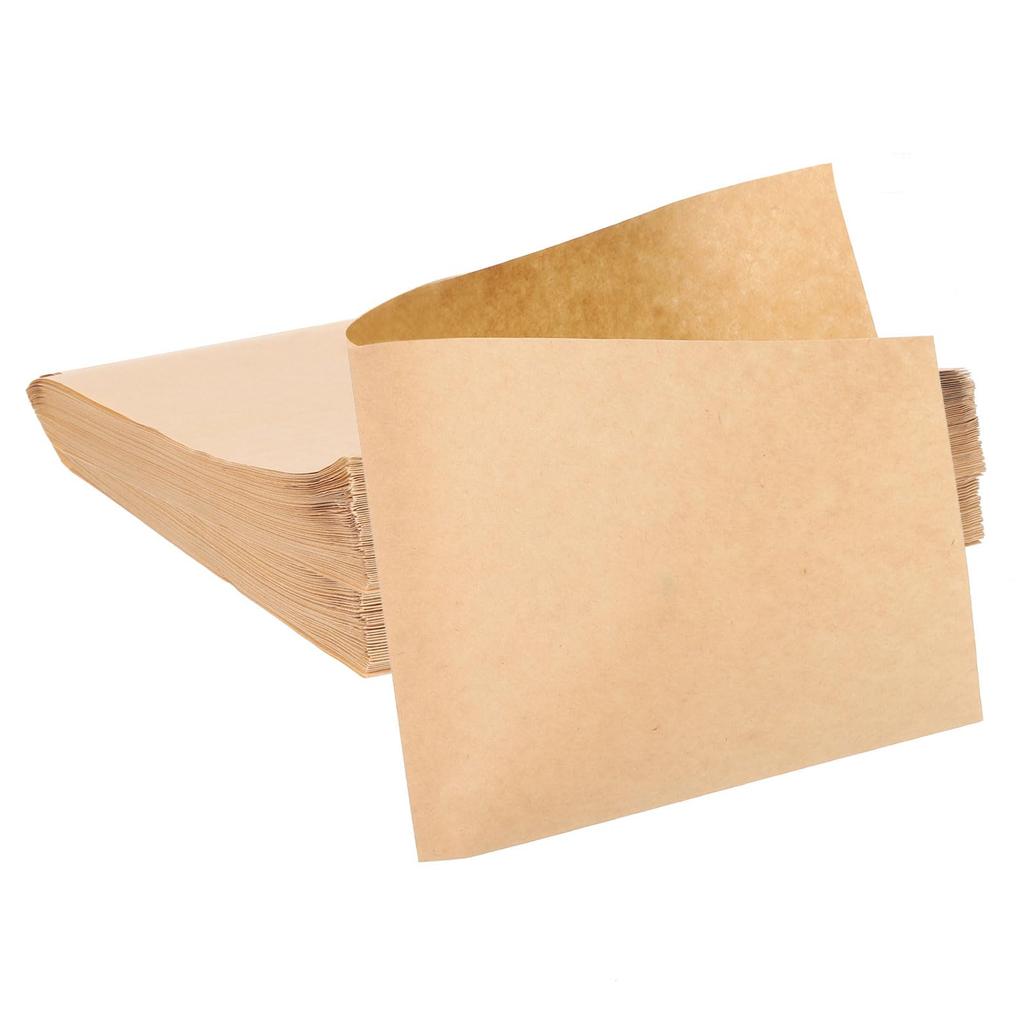 Uxcell Kraft Paper Sandwich X Greaseproof Paper Cookie Paper Snack Bags for Home Bakery and Shop Brown 100-Piece Bags, 5.9 5.9" Bags, Double-Open