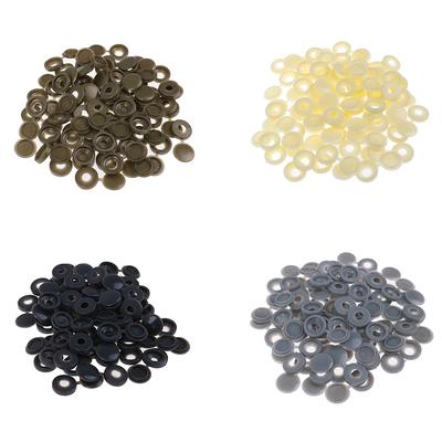 50Pc Hinged Plastic Screw Fold Caps Button For Car Furniture Decorative Cover