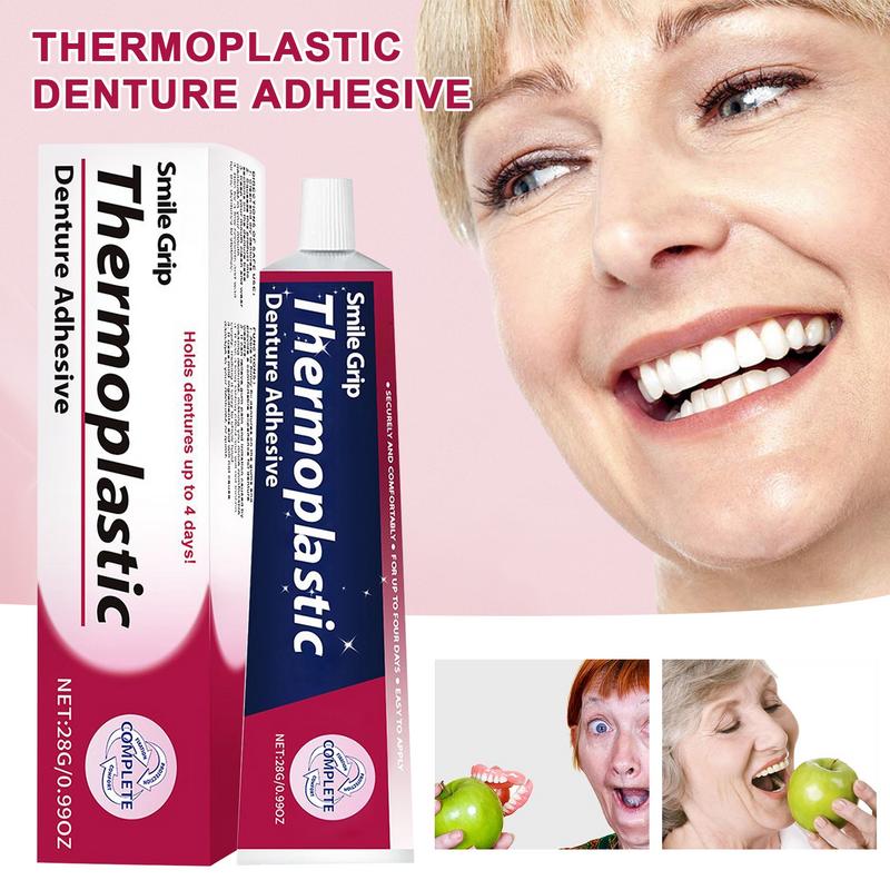 Women Men Denture Adhesives Glue Teeth Care Thermoplastic Denture Silicone R Eline Glue Adhesive Cushion Friction Fixed Dentures