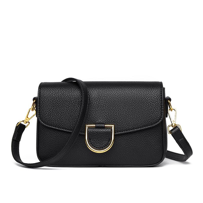 

Genuine Leather Women s Bag Are Versatile Fashionable Large-capacity and Stylish for Commuting чорний