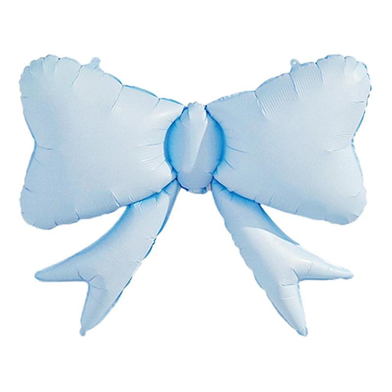 

1 шт. новый цветной бант из алюминиевой пленки, воздушный шар, подходящий для празднования дня рождения, вечеринки, домашнего фона, украшения Other синий