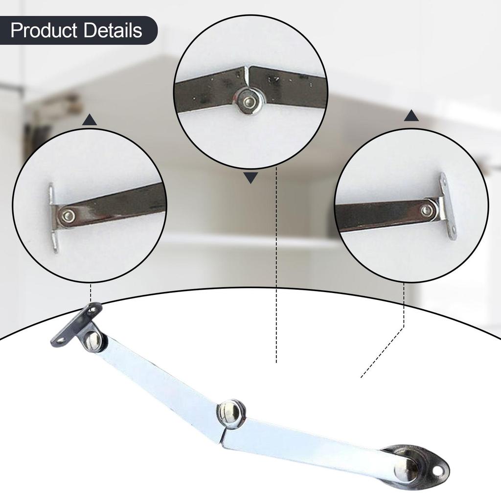 Lid Stay Hinge Replacement Portable Easy Installation Lid Support Bracket for Wardrobe, Chest Furniture Cupboard Jewelry Case