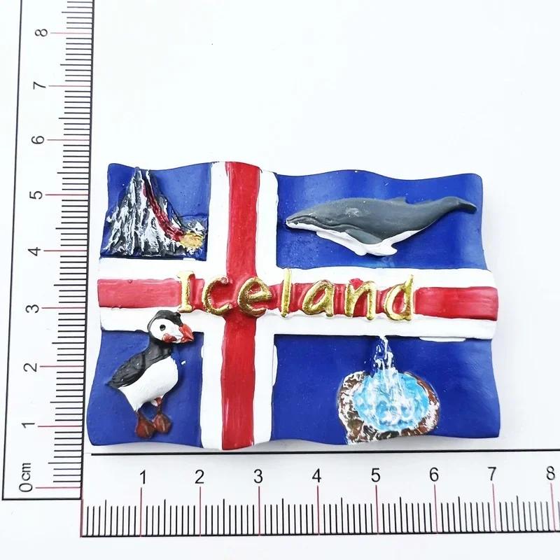 

Iceland Travelling Fridge Magnets National Flag Reykjavik Tourism Souvenirs Fridge Stickers Home Decor Wedding Gifts