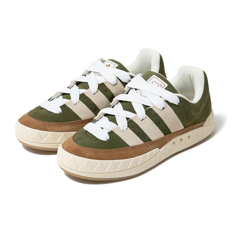 Human Made X Adidas Adimatic Dust Green Cream White Unisex Sneakers Brown-Desert HP9914