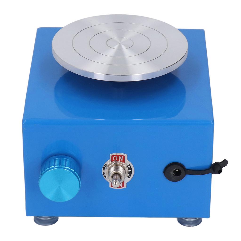 Mini roată de ceramică albastră, mică mașină de ceramic predată pentru școală, pentru artă și meșteșuguri, cadou de turnare