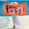 Personalized customized proof beach towel with Cuphead pattern - soft, absorbent, quick-drying, perfect swimming, camping&bathing
