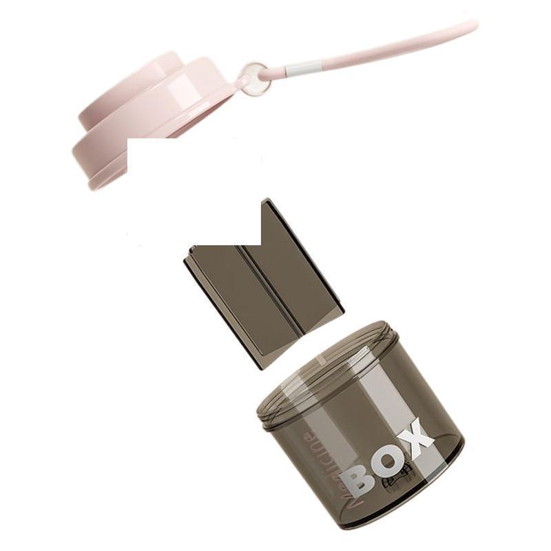 Portable 7-Day Pill Dispenser: Compact, Sealed Medicine Organizer for Three Daily Doses