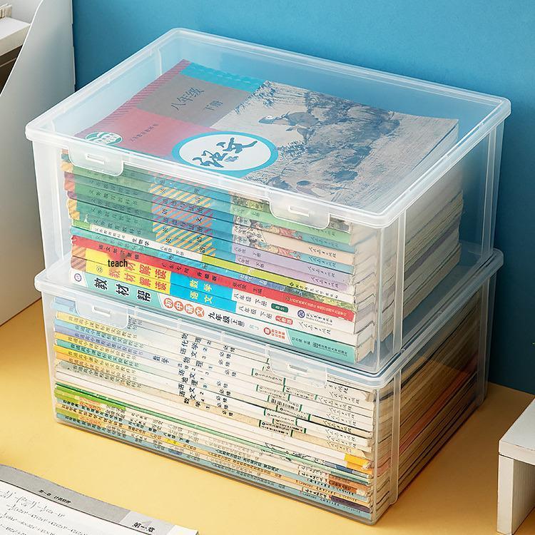 Transparent Desktop Book Organizer and Stand for Office or Student Use