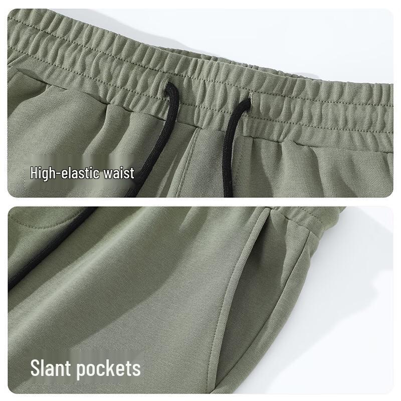 Hodo Men's Combed Cotton Mid-Length Shorts