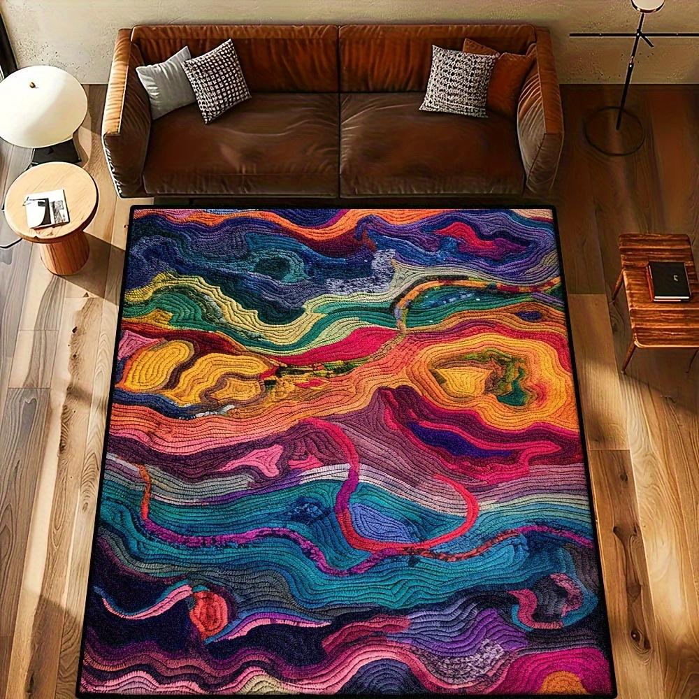 Large Area Mat Extra Large Non Slip Machine Washable Indoor Outdoor Floor Mat Soft Lightweight Living Room Patio Bedroom Front