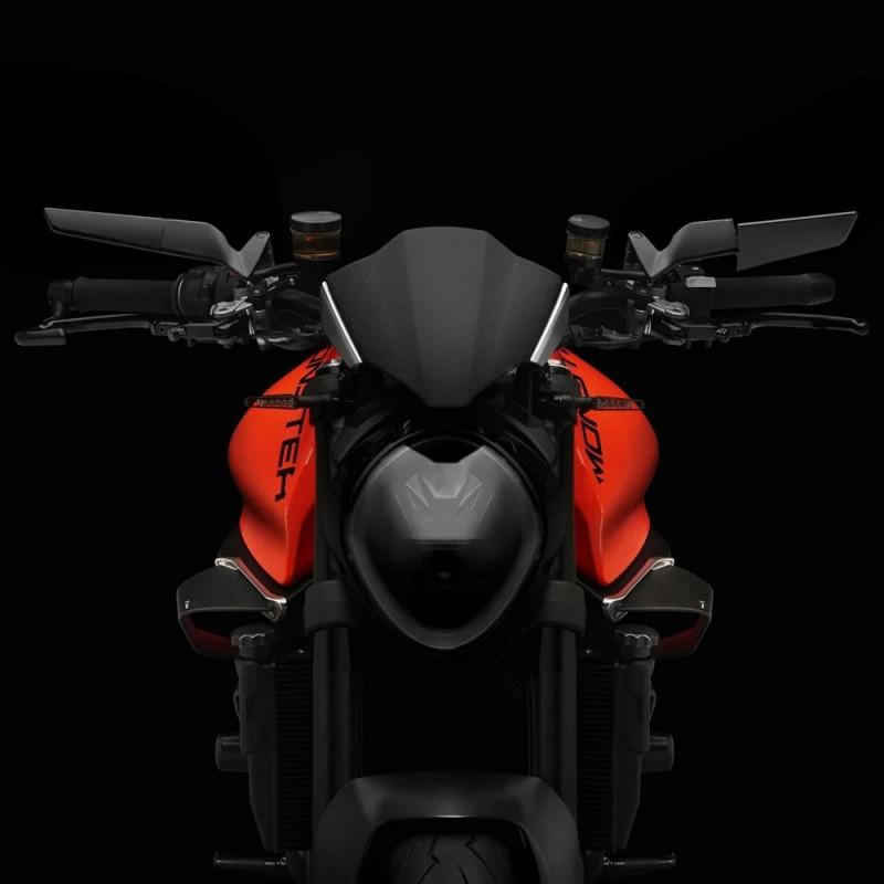 Universal Motorcycle Rearview Mirror With Windshield Wing Kawasaki Yamaha Honda Ducati 8mm 10mm Aluminum Frame Square