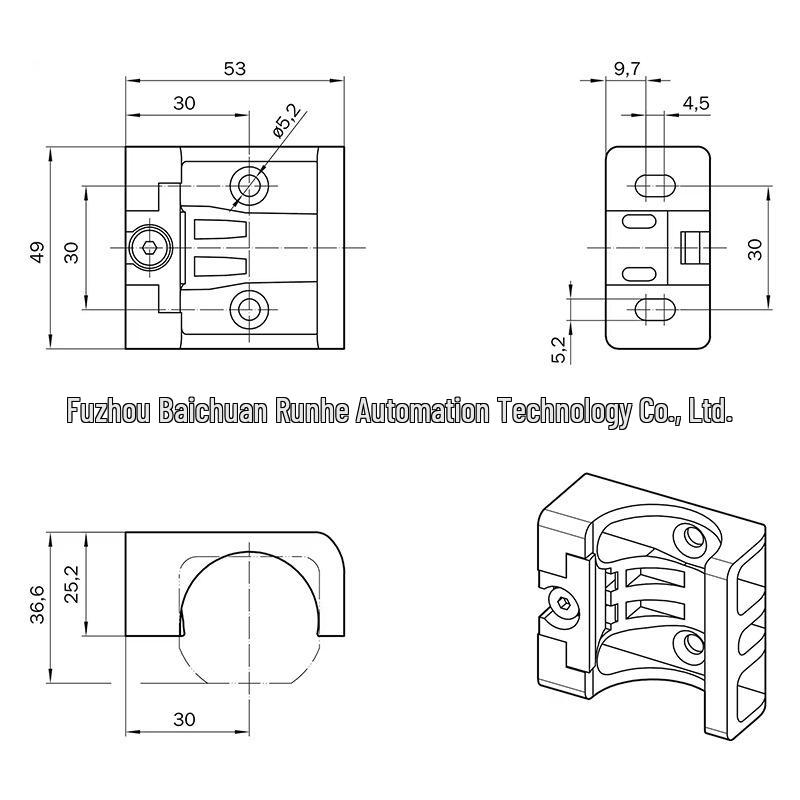 BEF-1SHTBPKU4 Calibration Bracket for Sick Sensor Accessories, 2117731 - Brand New, Original BEF-1SHTBPKU4