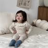 Baby loungewear pajamas infant clothes Class A boneless long johns two-piece set autumn and winter girls' suit