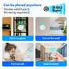 16A Smart DIY Mini Light Switch 433MHz Remote Control Switch Relay Receiver Module 2-Way Control Round Button Wall Panel 85~240V
