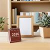 2026 Mini Simple Desk Calendar Creative Spiral-Bound Calendar for Desktop Decoration & Office Stationery Small Desk Calendar