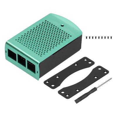 Obudowa Odprowadzająca Ciepło Stop Aluminium Etui Ochronne z Wentylatorem dla Raspberry Pi 2 3 B B+