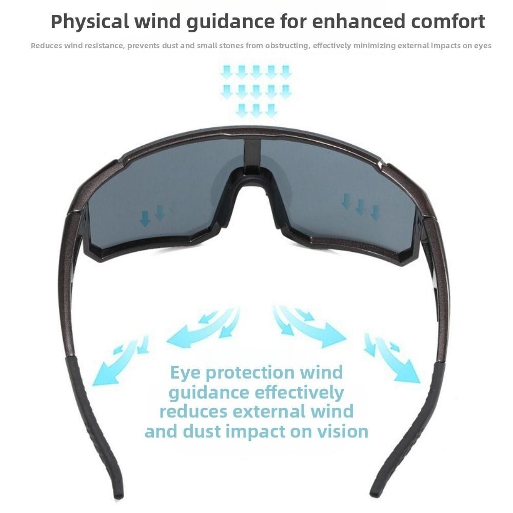 Clear Cycling Sunglasses Photochromic Windproof Glasses Outdoor Sport Goggle  Road Riding Bike